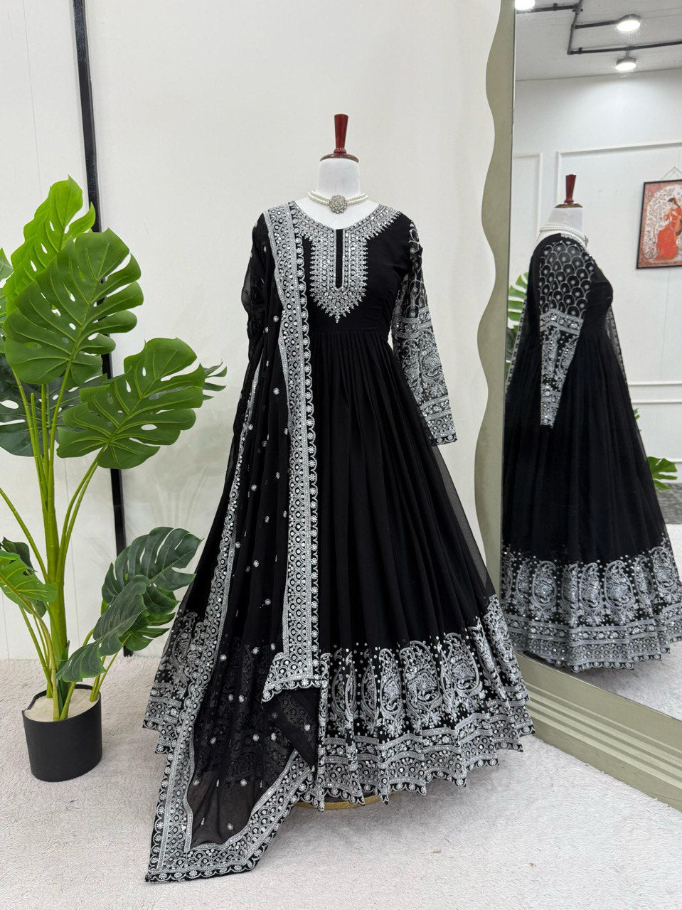 Black Festive Wear Dress For Women