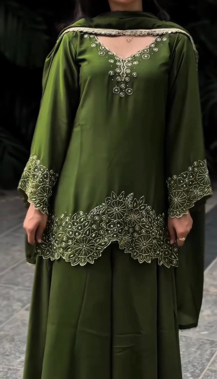 Mahendi Function Wear Sharara Suit