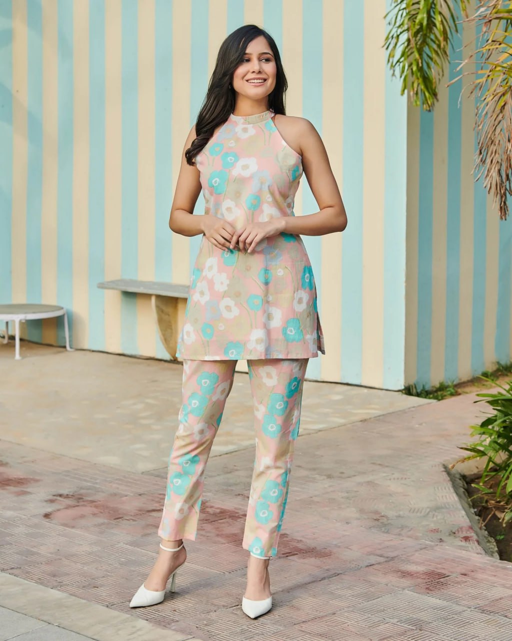Levels Floral Printed Cotton Co-Ord Set