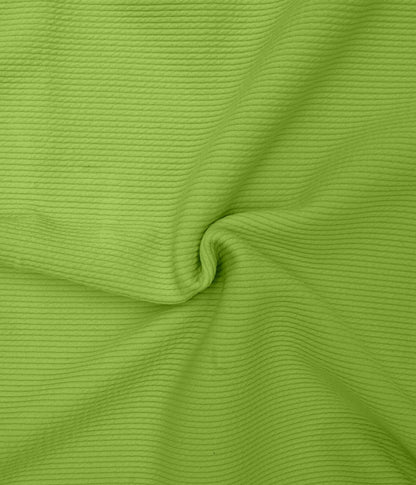 Women Solid Round Neck Cotton Blend Green T-Shirt