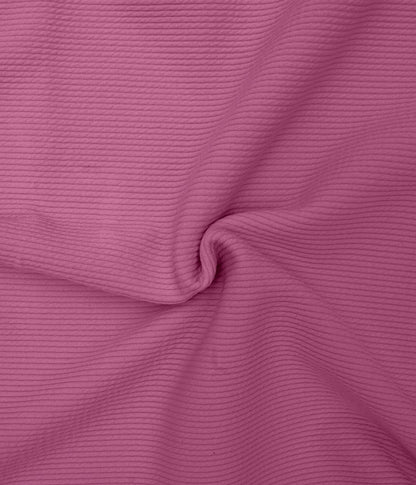Women Solid Round Neck Cotton Blend Pink T-Shirt