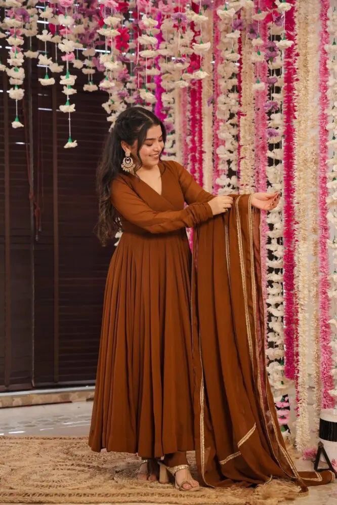 Designer Georgette Wear Beautiful Anarkali Suit