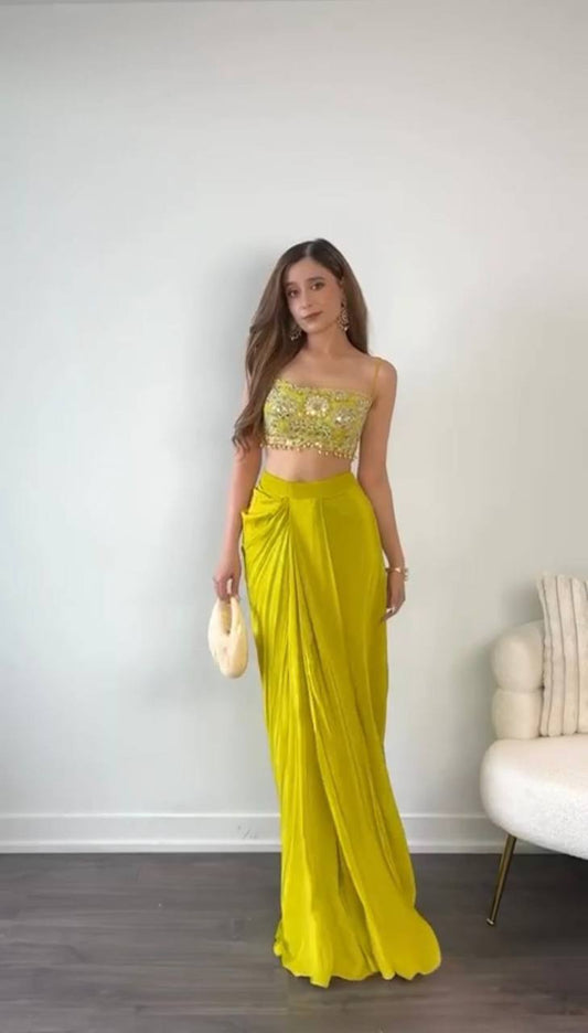 Indo Western Dhoti Suit With Shrug