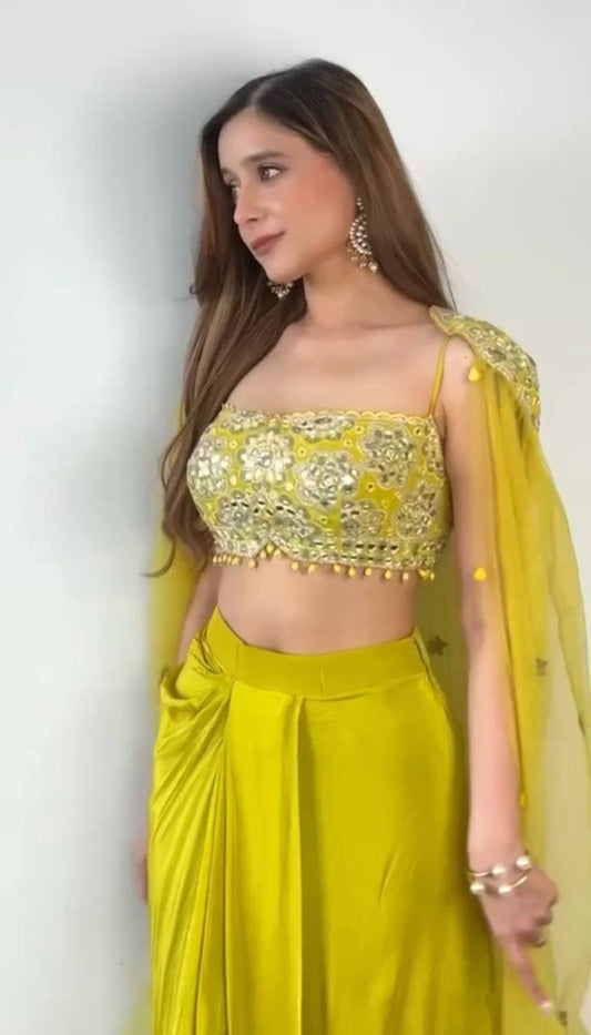 Indo Western Dhoti Suit With Shrug